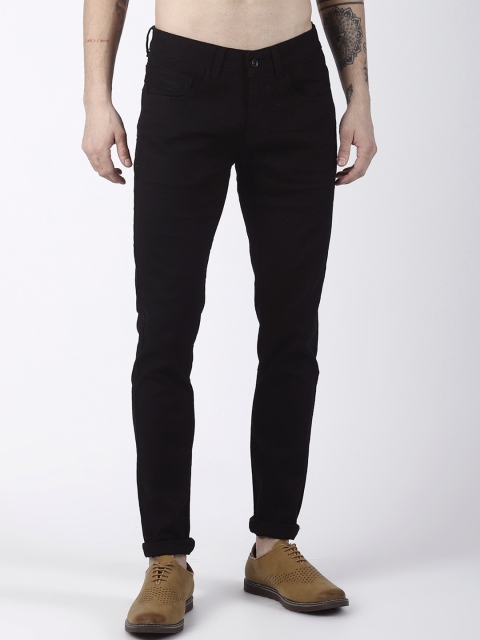 

Rex Straut Jeans Men Black Comfort Slim Fit Mid-Rise Clean Look Jeans