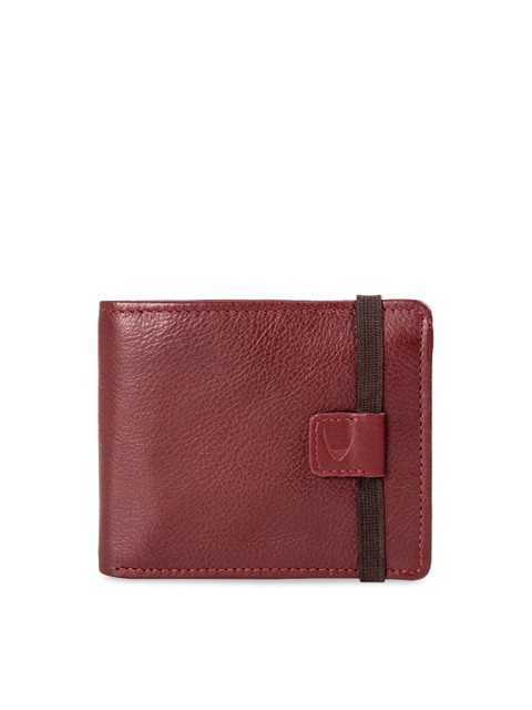 

Hidesign Men Red Solid Leather Two Fold Wallet