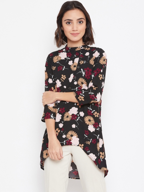 

Ruhaans Black & Red Printed Tunic