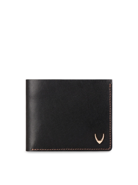 

Hidesign Men Black Solid Leather Two Fold Wallet