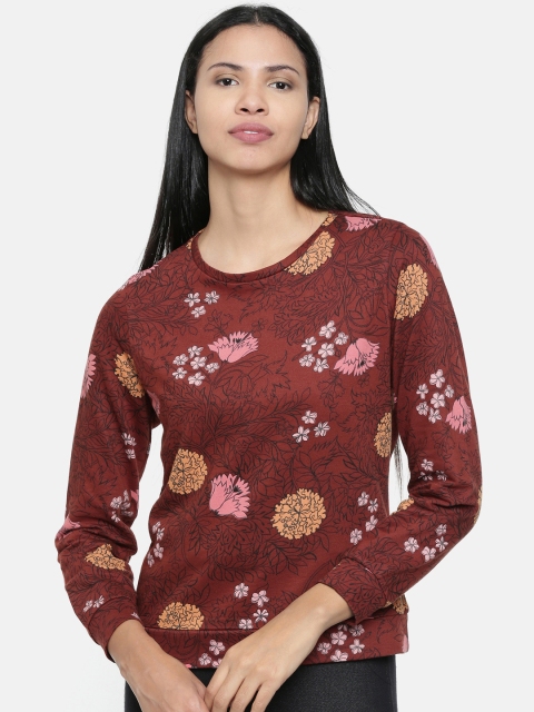 

Chumbak Women Brown & Pink Printed Sweatshirt