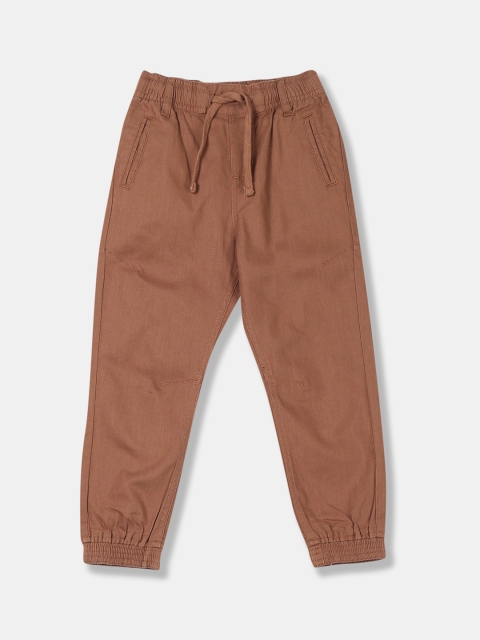 

Cherokee Boys Brown Regular Fit Solid Joggers