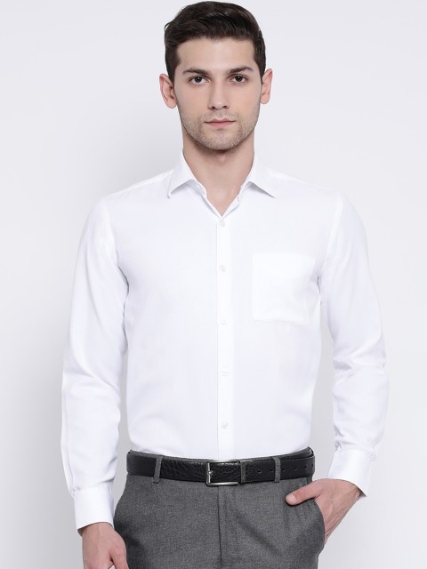 

Richlook Men White Solid Regular Fit Formal Shirt