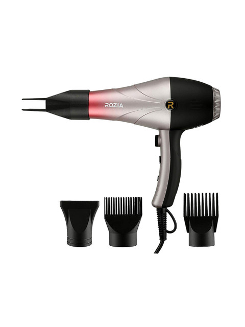 

Rozia Black & Grey Infrared Professional Salon Dual Setting Hair Dryer