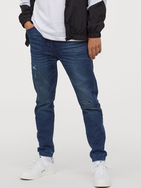 

H&M Men Blue Denim Joggers