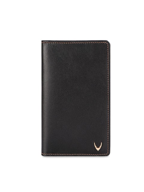

Hidesign Men Black Solid Leather Two Fold Wallet