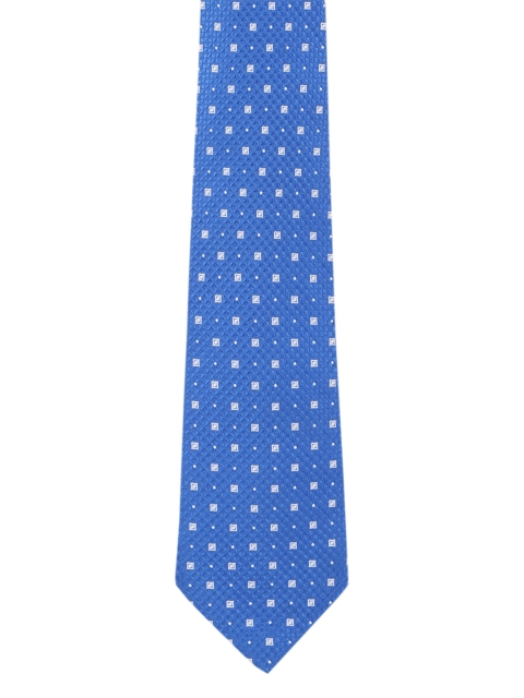 

Peter England Men Blue Woven Design Broad Tie