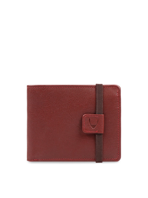 

Hidesign Men Tan Red Solid Leather Two Fold Wallet