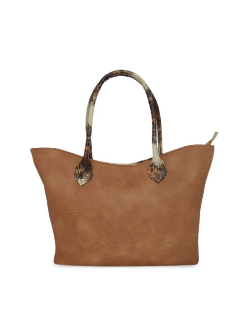 

Tarusa Brown Solid Handheld Bag