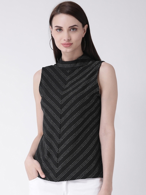 

Latin Quarters Women Black Striped Top