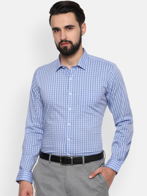 van-heusen-men-blue-slim-fit-checked-formal-shirt