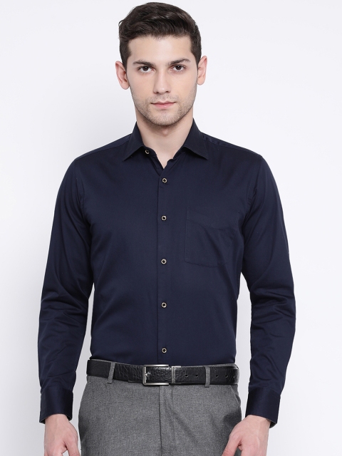 

Richlook Men Navy Blue Solid Slim Fit Formal Shirt