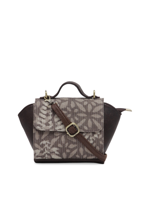 

Tarusa Brown & Beige Printed Sling Bag