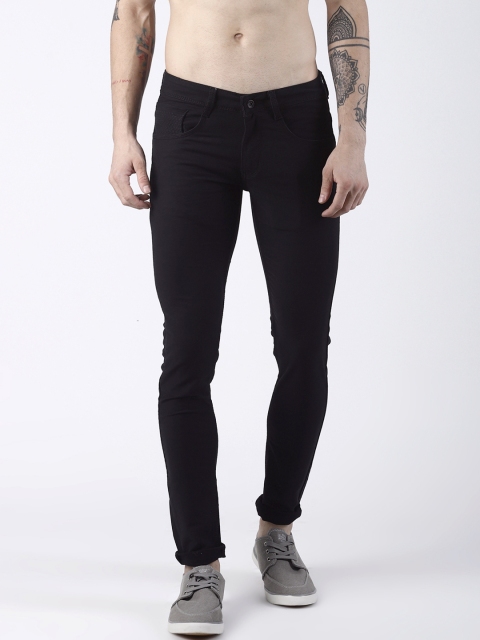 

Rex Straut Jeans Men Black Comfort Slim Fit Mid-Rise Clean Look Jeans