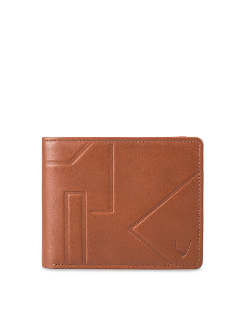 

Hidesign Men Tan Brown Solid Leather Two Fold Wallet