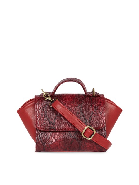 

Tarusa Red Snake Skin Printed Sling Bag