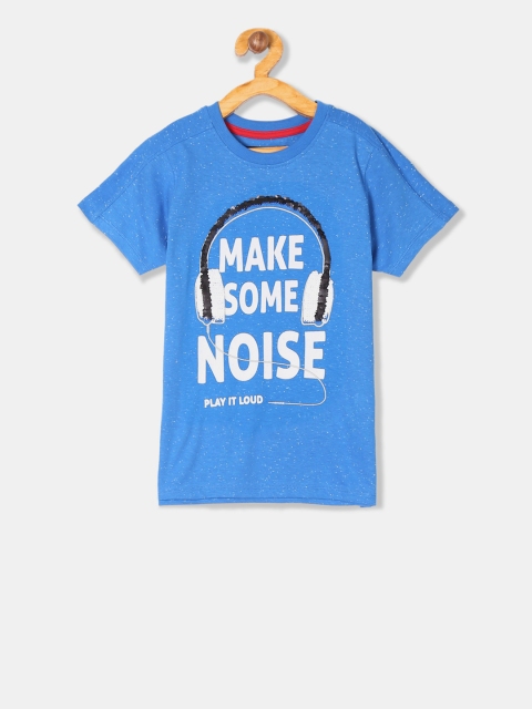 

Cherokee Boys Blue Printed Round Neck T-shirt