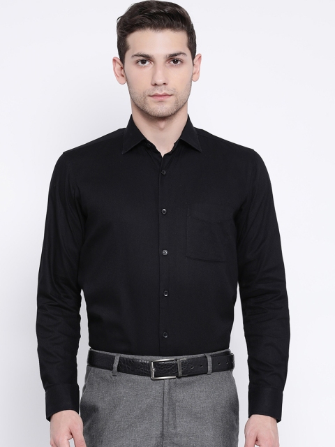 

Richlook Men Black Regular Fit Solid Formal Shirt