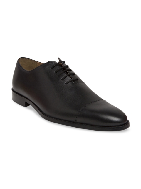 

HATS OFF ACCESSORIES Men Black Solid Leather Formal Shoes