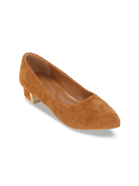 Truffle Collection Women Brown Solid Pumps