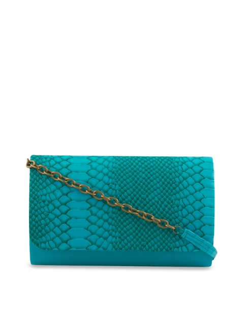 

Tarusa Blue Printed Snake Skin Leather Sling Bag