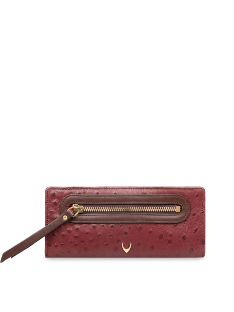 

Hidesign Women Red Textured Two Fold Wallet