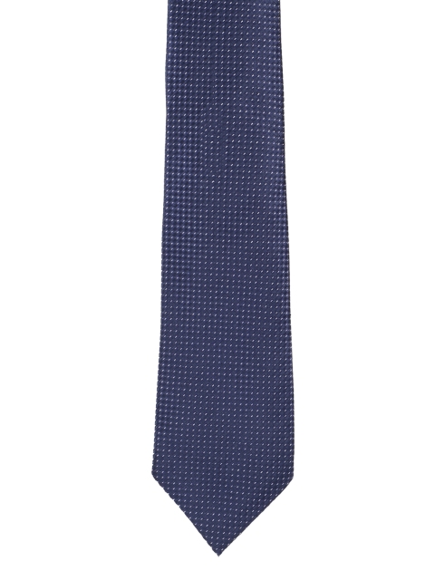 

Peter England Men Navy Blue Woven Design Broad Tie