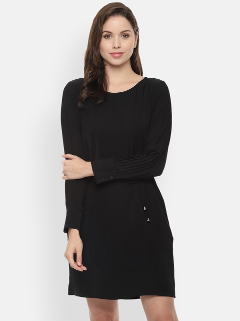 

Allen Solly Woman Women Black Solid T-shirt Dress