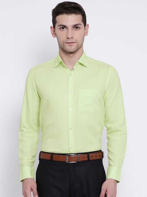 

Richlook Men Lime Green Solid Regular Fit Formal Shirt