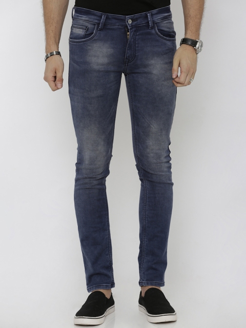 

Rex Straut Jeans Men Blue Slim Fit Mid-Rise Clean Look Stretchable Jeans