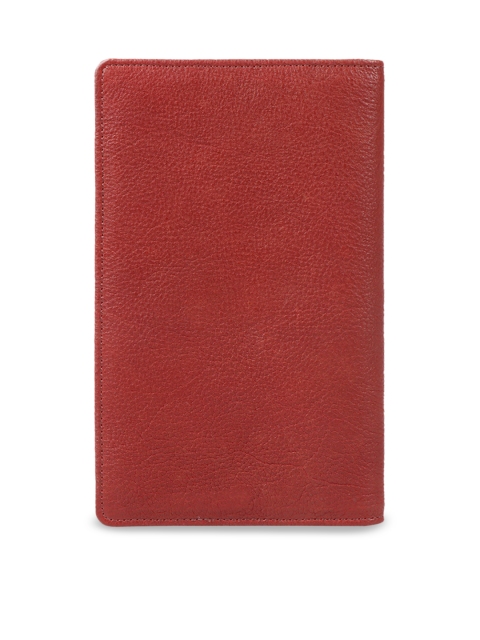 

Hidesign Men Red Solid Leather Passport Holder