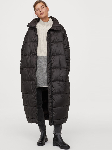 

H&M Women Black Padded Jacket