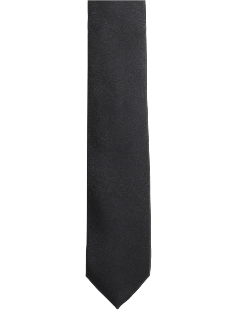

Peter England Men Black Solid Broad Tie