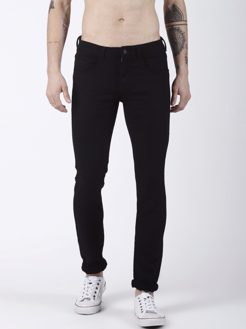 

Rex Straut Jeans Men Black Comfort Slim Fit Mid-Rise Clean Look Jeans