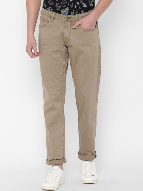 

Allen Solly Sport Men Beige Skinny Fit Mid-Rise Clean Look Stretchable Jeans