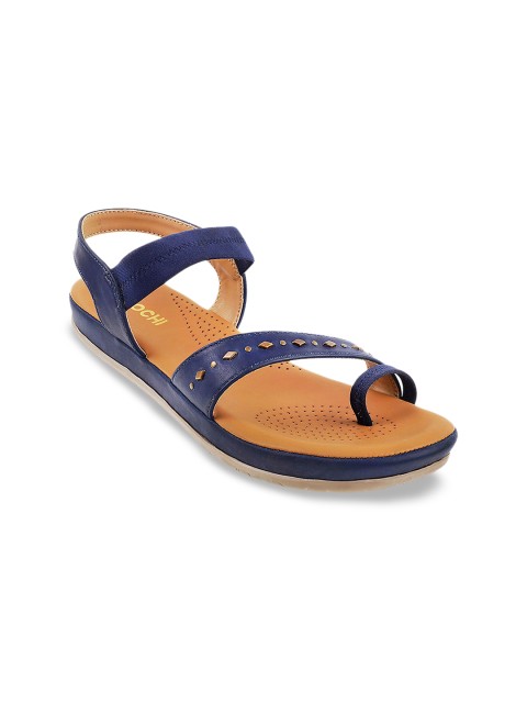 

Mochi Women Blue Embellished One Toe Flats