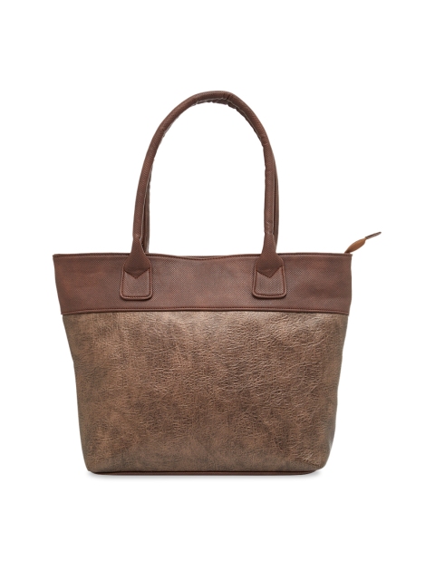 

Tarusa Brown Solid Handheld Bag