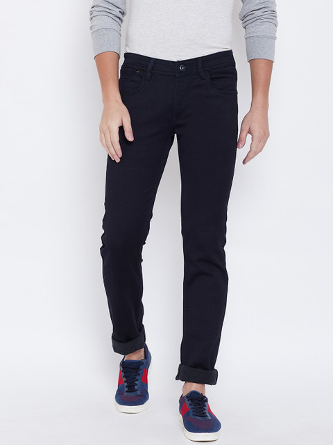 

Octave Men Navy Blue Regular Fit Mid-Rise Clean Look Jeans