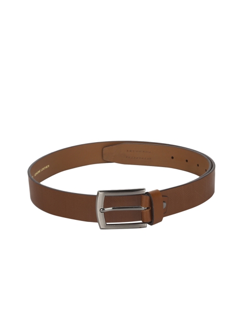 

Red Tape Men Brown Textured Leather Belt