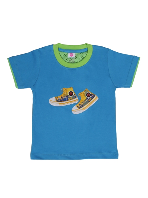 

Chipbeys Boys Blue Printed Round Neck T-shirt