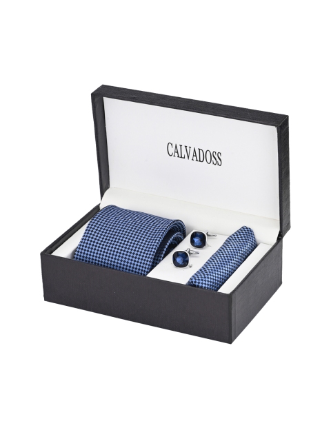 

Calvadoss Men Blue & Black Accessory Gift Set