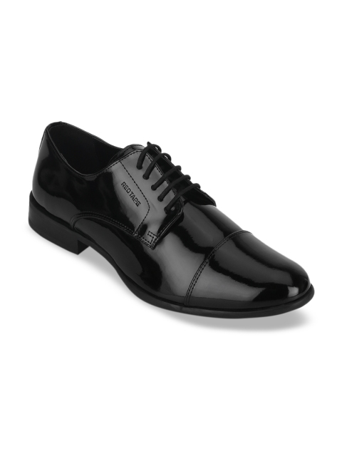 

Red Tape Men Black Solid Formal Derbys