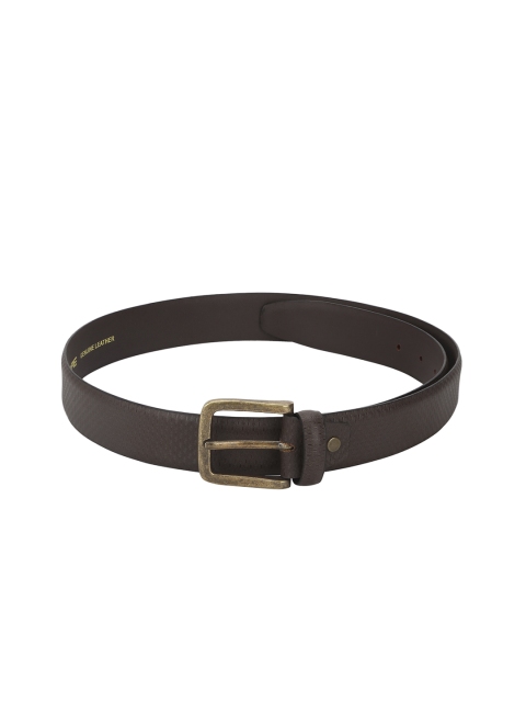 

Red Tape Men Brown Textured Leather Belt