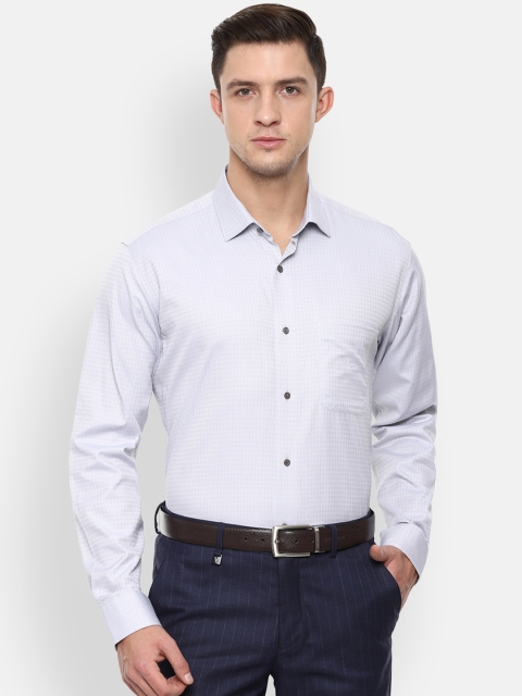 

Van Heusen Men White Self Design Regular Fit Formal Shirt