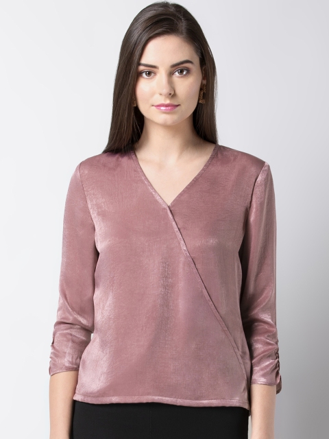 

FabAlley Women Pink Solid Top
