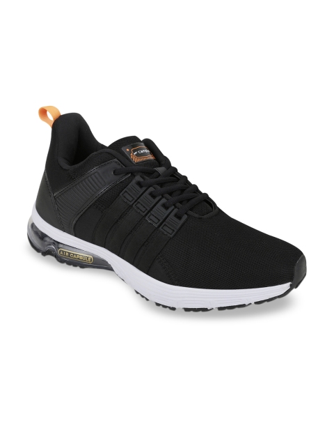 

Campus Men Black Mesh Flint Running Shoes