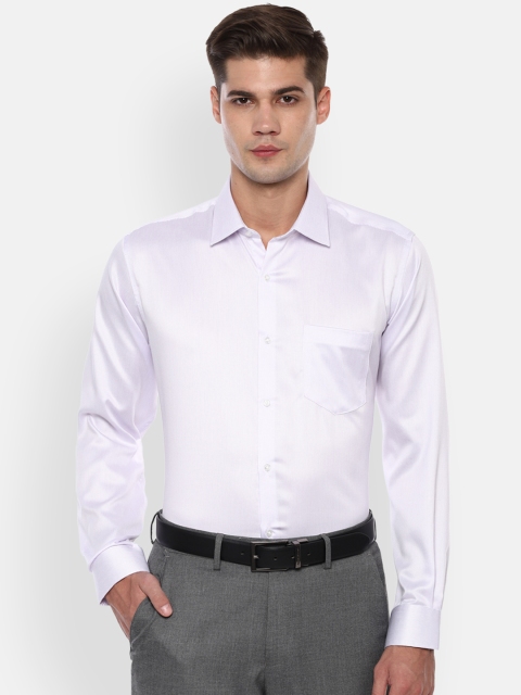 

Van Heusen Men Lavender Regular Fit Solid Formal Shirt