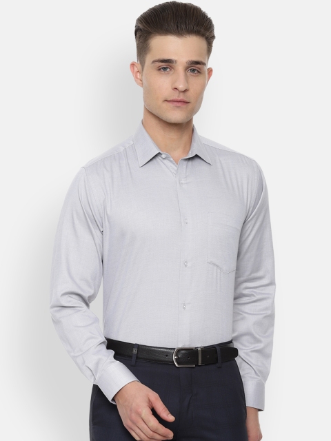 

Van Heusen Men Grey Regular Fit Solid Formal Shirt