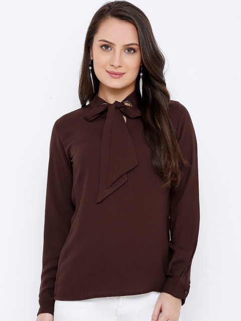 

Soie Women Brown Solid Top