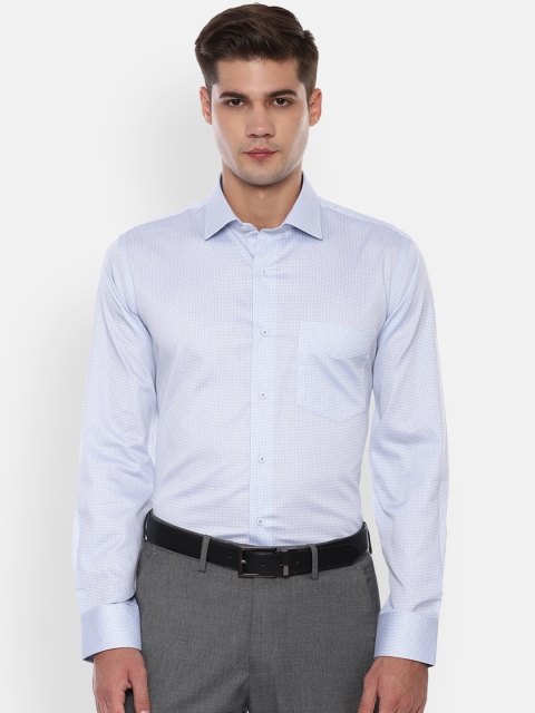 

Van Heusen Men Blue Regular Fit Printed Formal Shirt